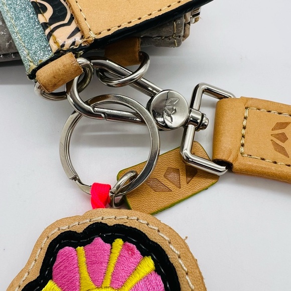 Consuela Pretty Gray Wristlet and card holder with Multicolor Strap EUC - Picture 10 of 11